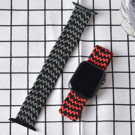 Greyscale Braided Apple Watch Strap (38mm-42mm)