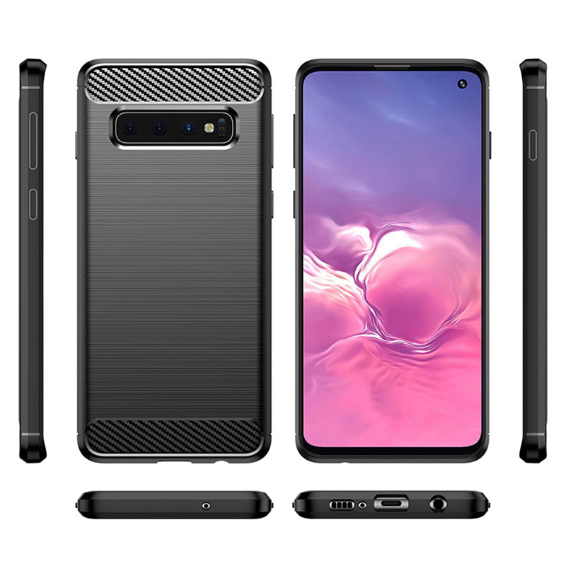 Black Brushed Metal Case (Galaxy S10)