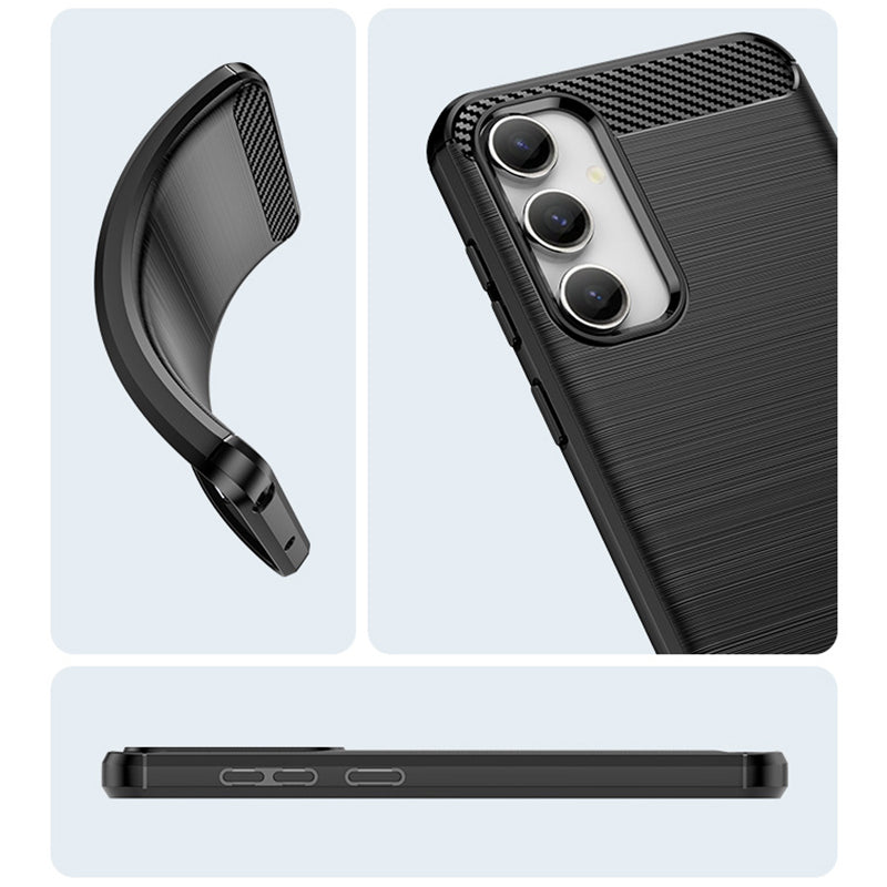 Black Brushed Metal Case (Galaxy S24 FE)