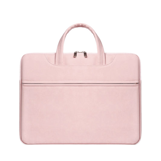 Pink Suede Messenger Bag