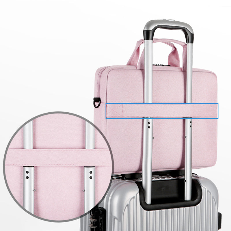 Pink Oxford Cloth Messenger Bag