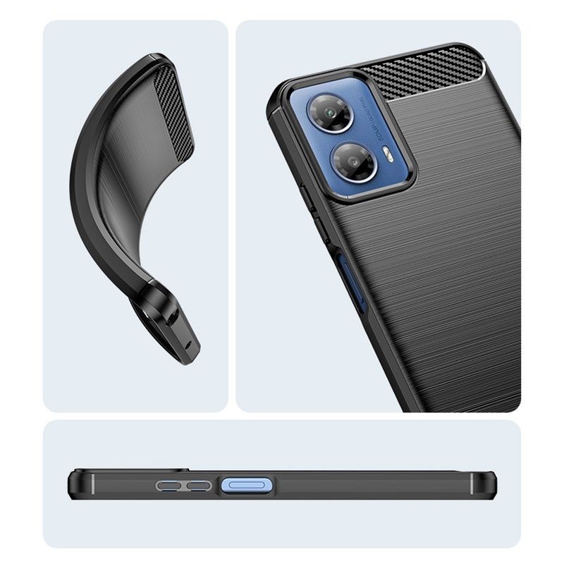 Black Brushed Metal Case (Motorola Edge 2024)