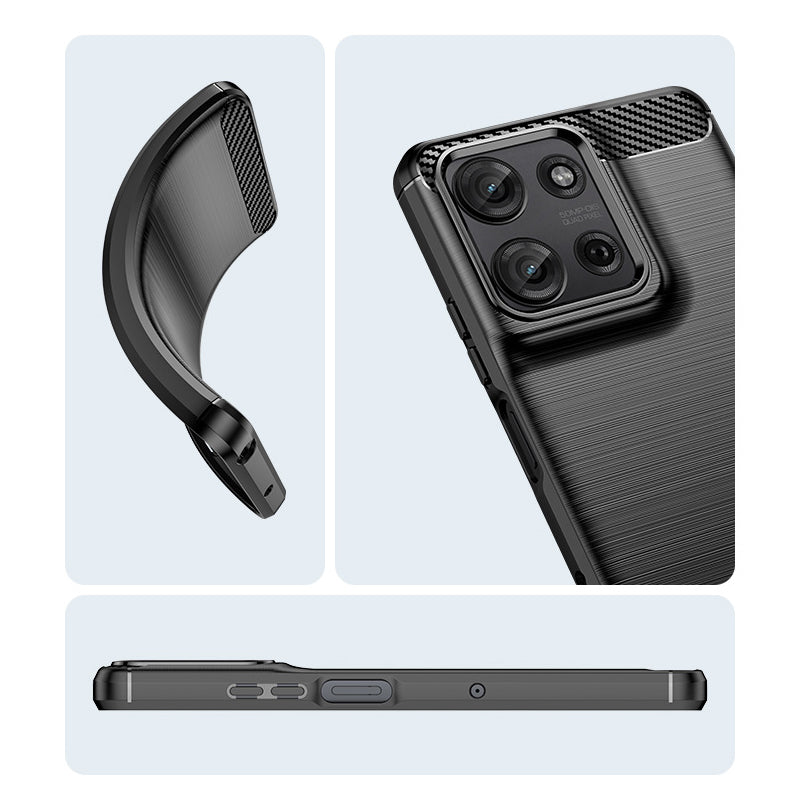 Navy Brushed Metal Case (Motorola Moto G 2025)