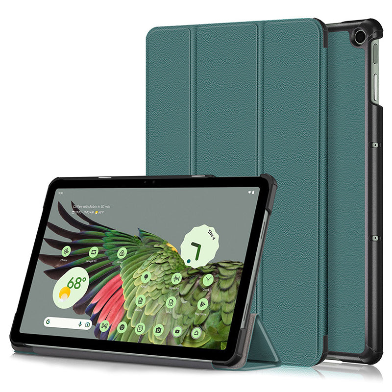 Forest Green Leather Folio Case (Google Pixel Tablet)