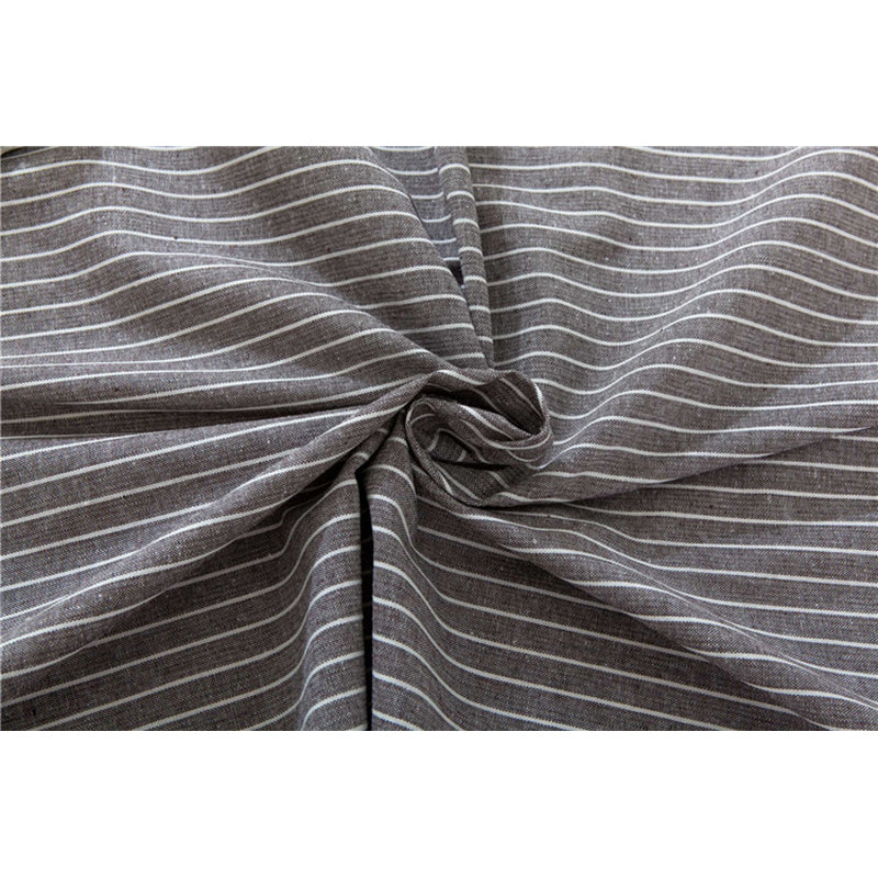 Brown Striped Cotton Table Cloth