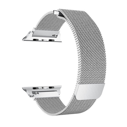 Silver Milan Mesh Apple Watch Strap (38mm-42mm)