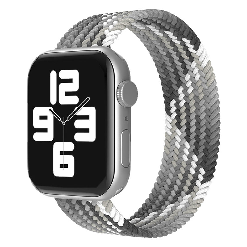 Greyscale Braided Apple Watch Strap (42mm-49mm)