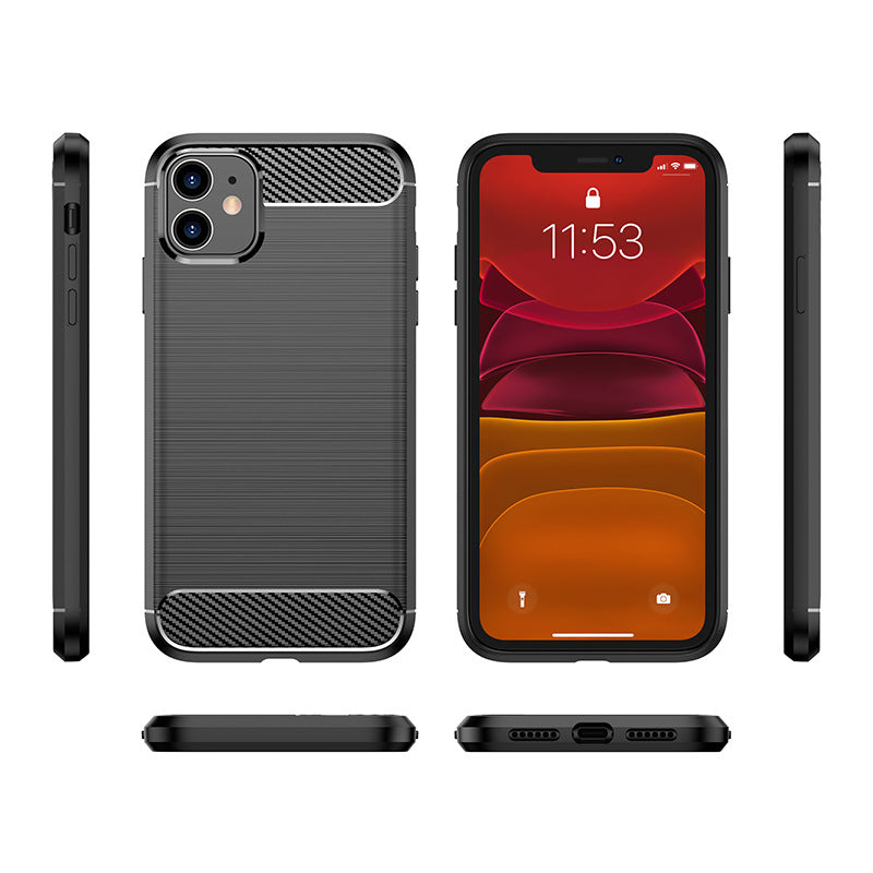 Red Brushed Metal Case (iPhone 11)