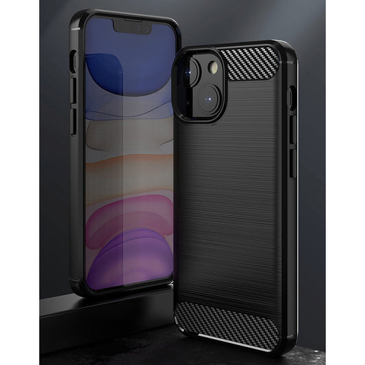 Red Brushed Metal Case (iPhone 13 Mini)