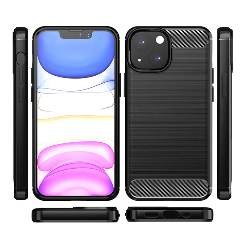 Grey Brushed Metal Case (iPhone 13 Mini)