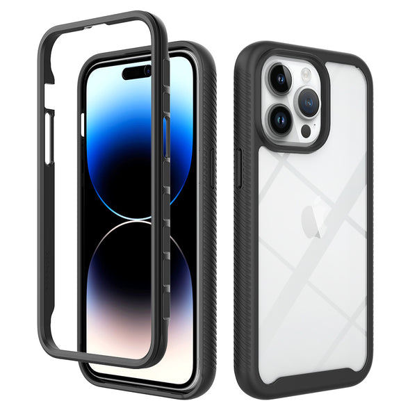 Black Guardian Clear Case (iPhone 15 Pro Max)