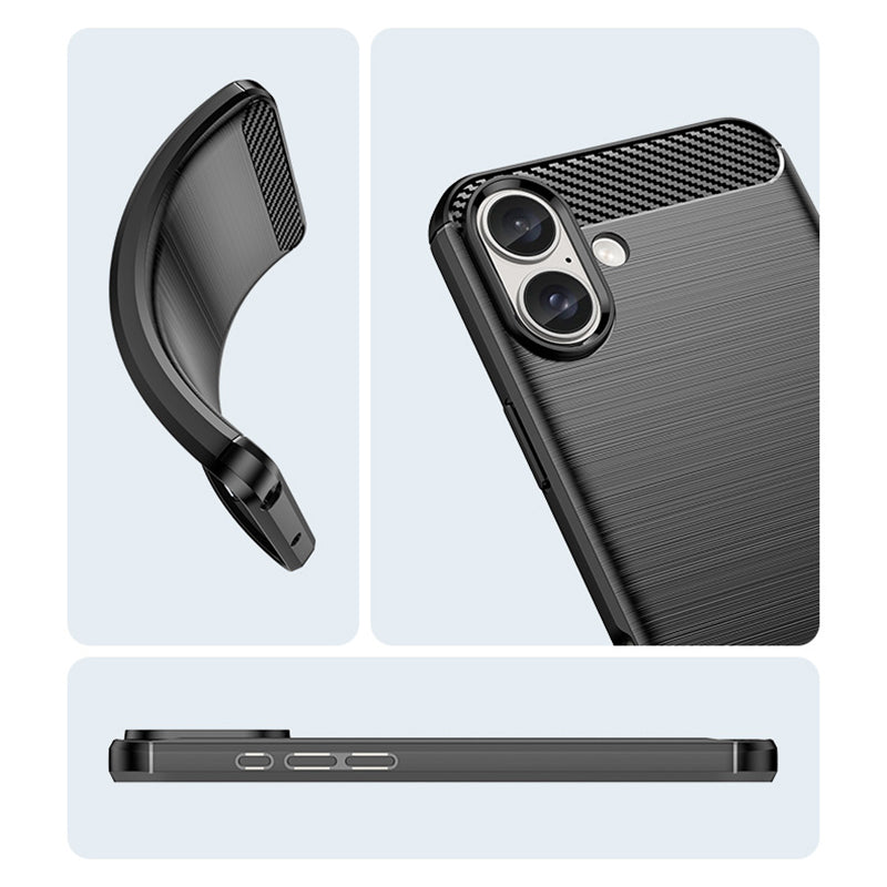 Navy Brushed Metal Case (iPhone 16 Plus)