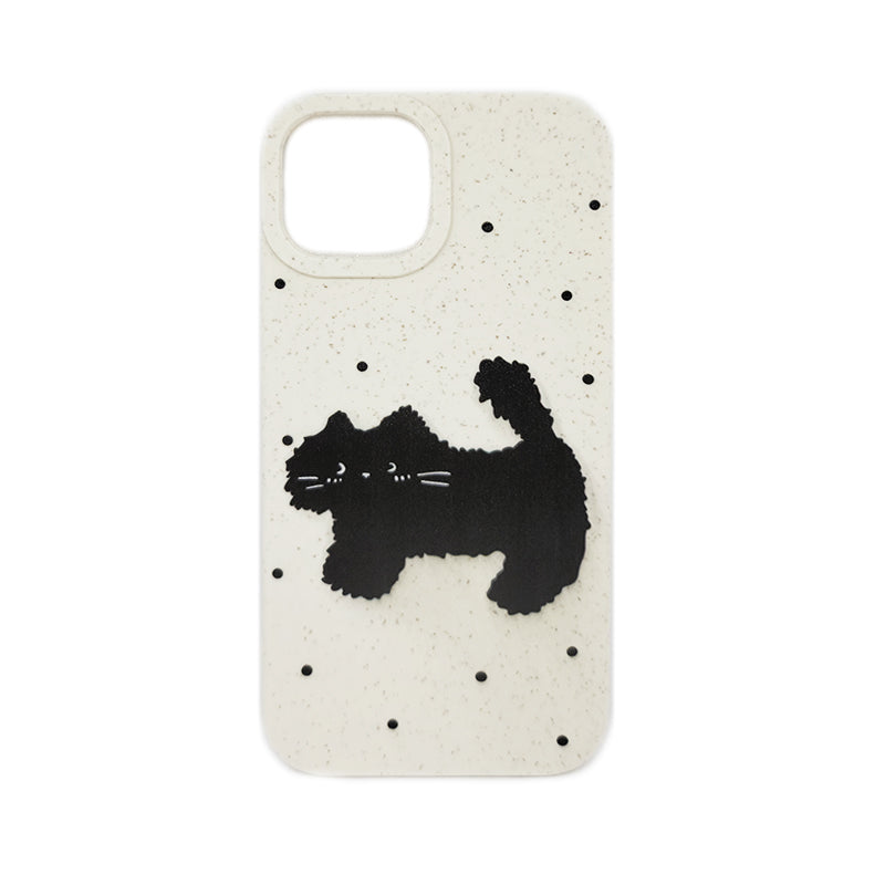 White Cat Case (iPhone 15)
