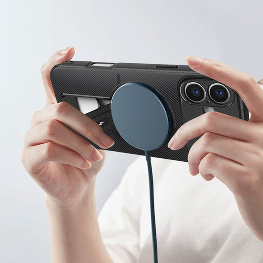 Navy MagSafe Kickstand Case (iPhone 17)