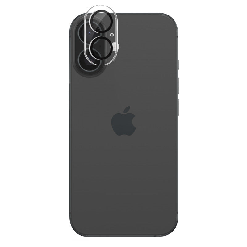 Black Trim Camera Lens Protector (iPhone 16 Plus)