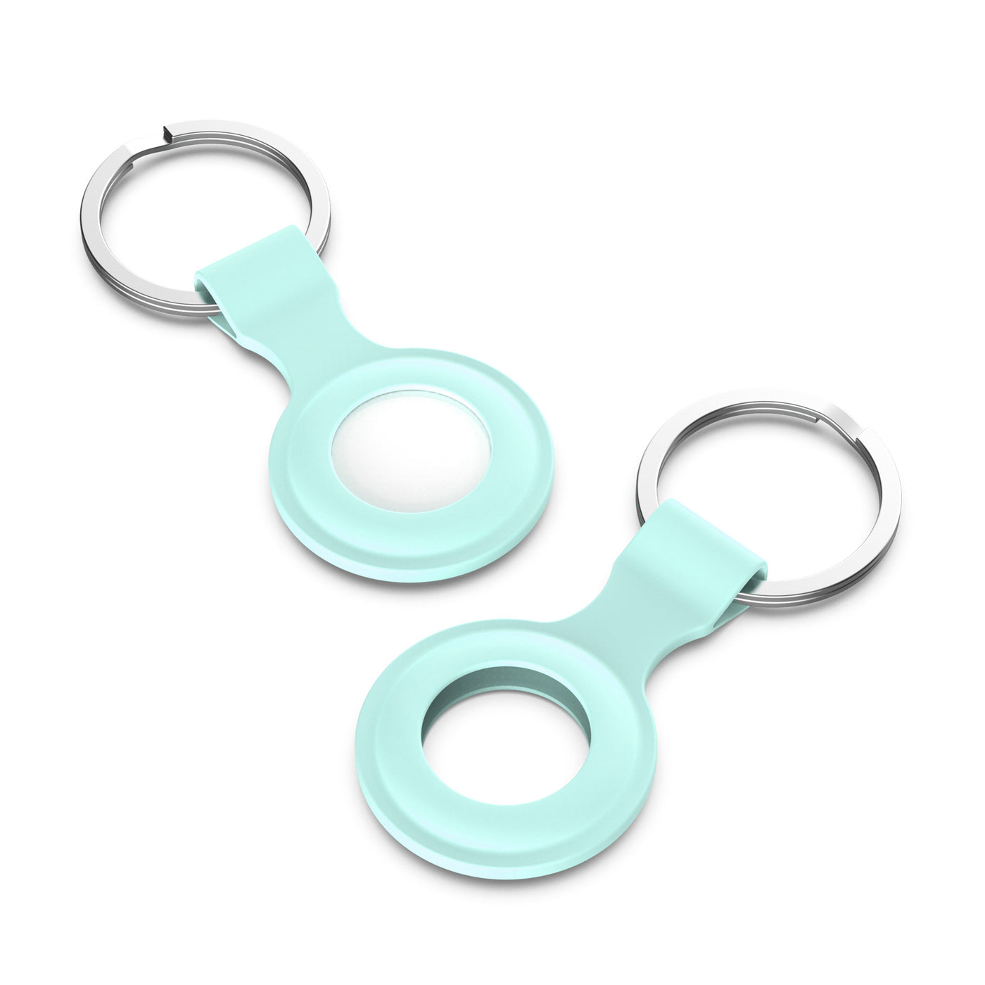 Mint Blue AirTag Keyring Case