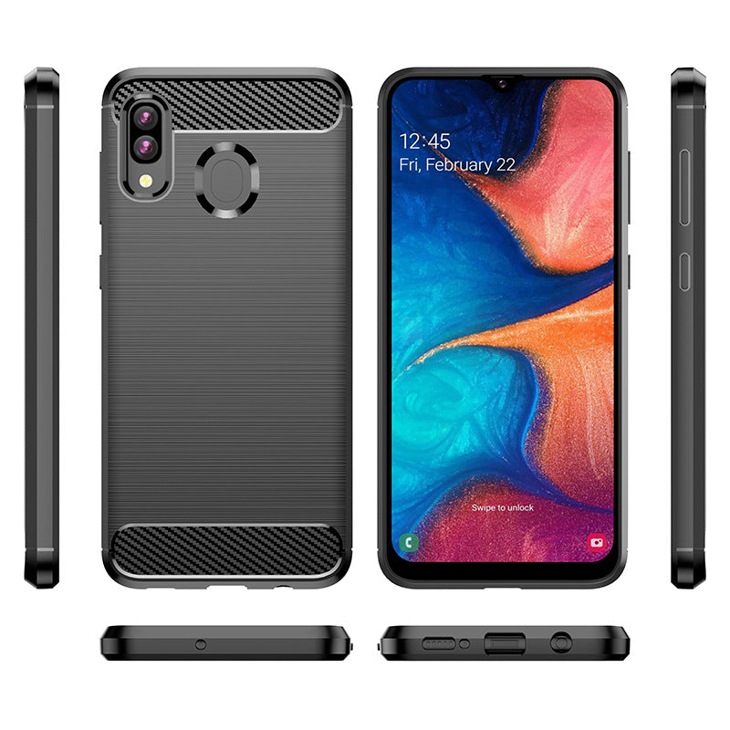 Grey Brushed Metal Case (Galaxy A20)