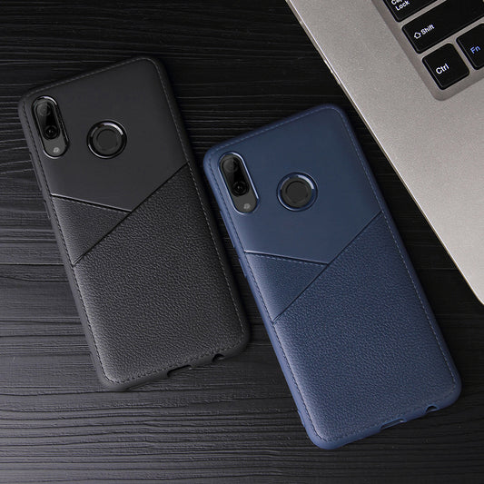 Black Leather V Case (Galaxy A20)