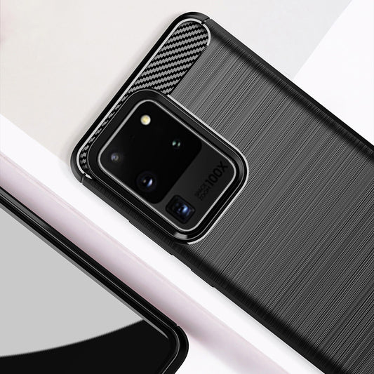 Navy Brushed Metal Case (Galaxy S20 Ultra)