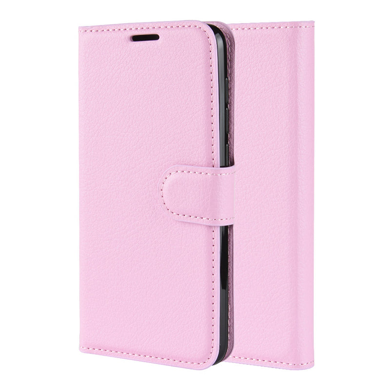 Pink Leather Wallet Case (Galaxy S20+)
