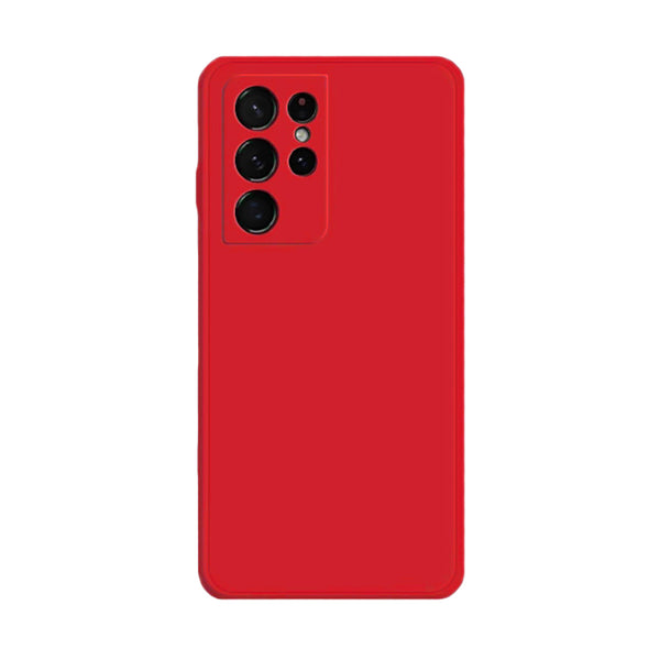 Matte Red Soft Case (Galaxy S21 Ultra)