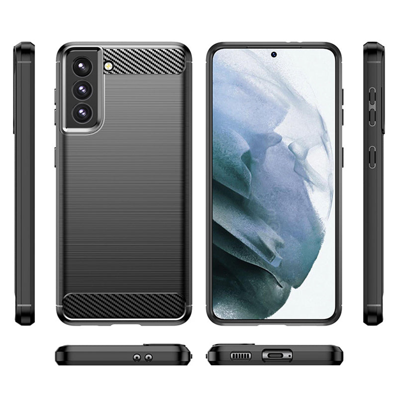 Black Brushed Metal Case (Galaxy S21 FE)