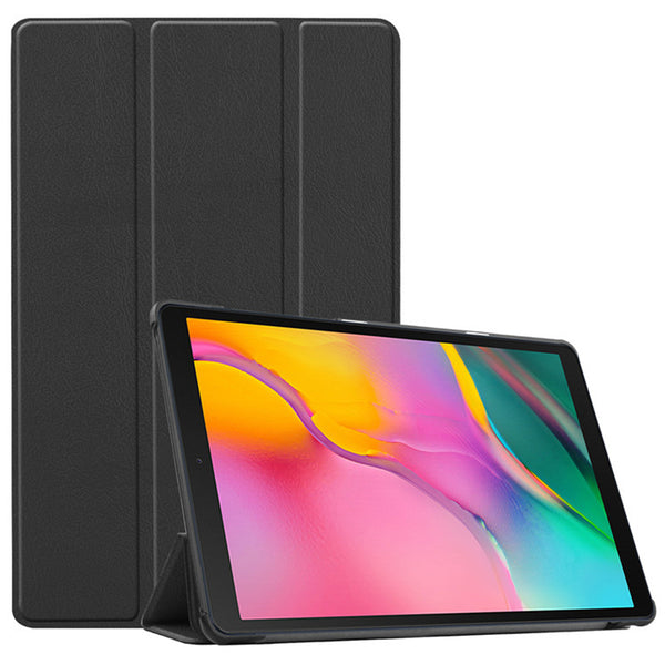 Black Leather Folio Case (Galaxy Tab S7+ / Tab S7 FE / Tab S8+ 12.4-inch)