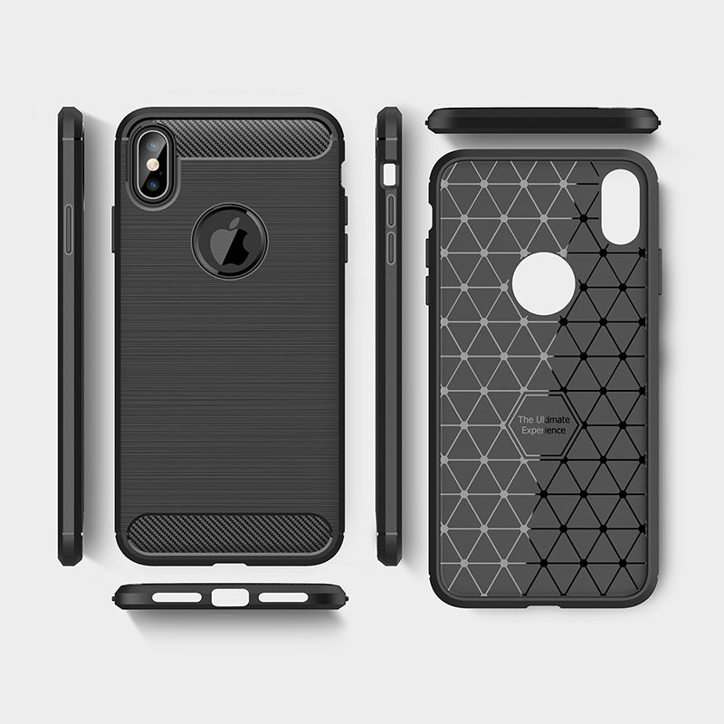 Black Brushed Metal Case (iPhone XS Max)