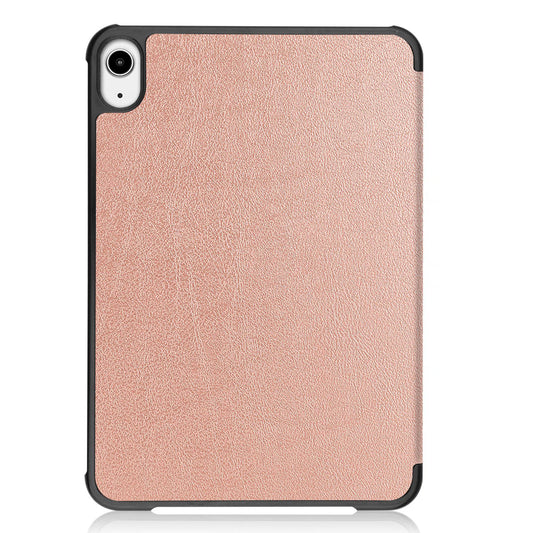 Rose Gold Leather Folio Case with Smart Cover (iPad Mini 6 / Mini 7)