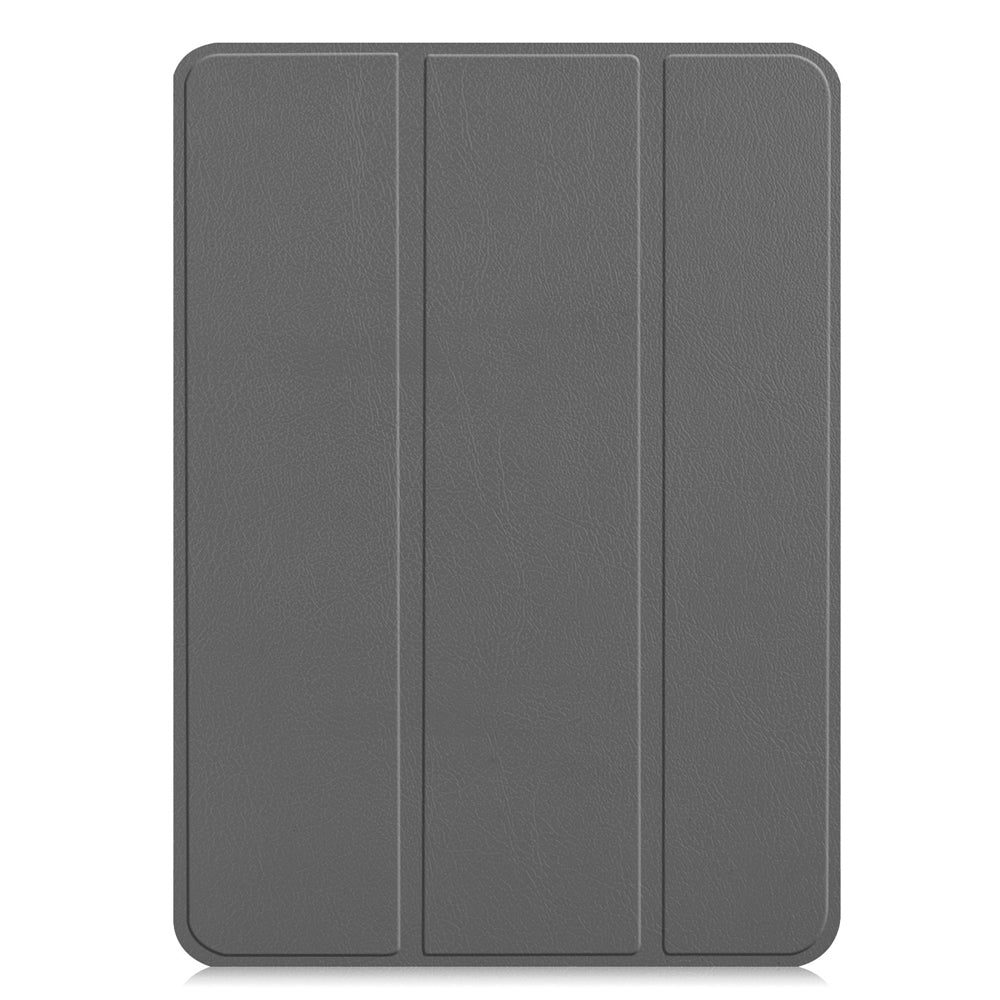 Grey Leather Folio Case with Smart Cover (iPad 10.2-inch 2019-2021)