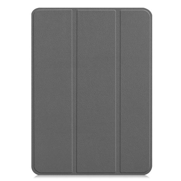 Grey Leather Folio Case with Smart Cover (iPad 10.2-inch 2019-2021)