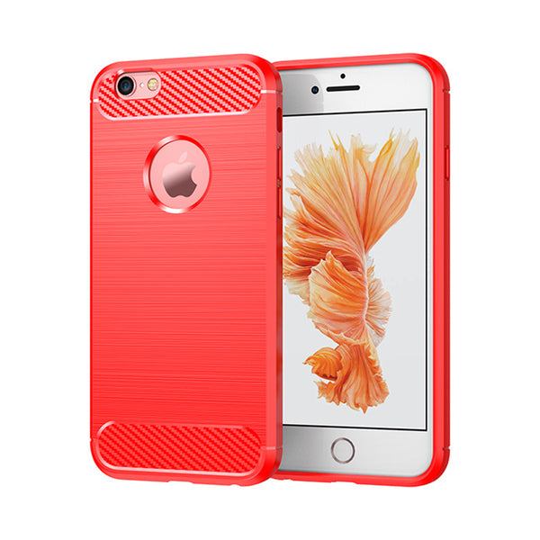 Red Brushed Metal Case (iPhone 6+/6S+)