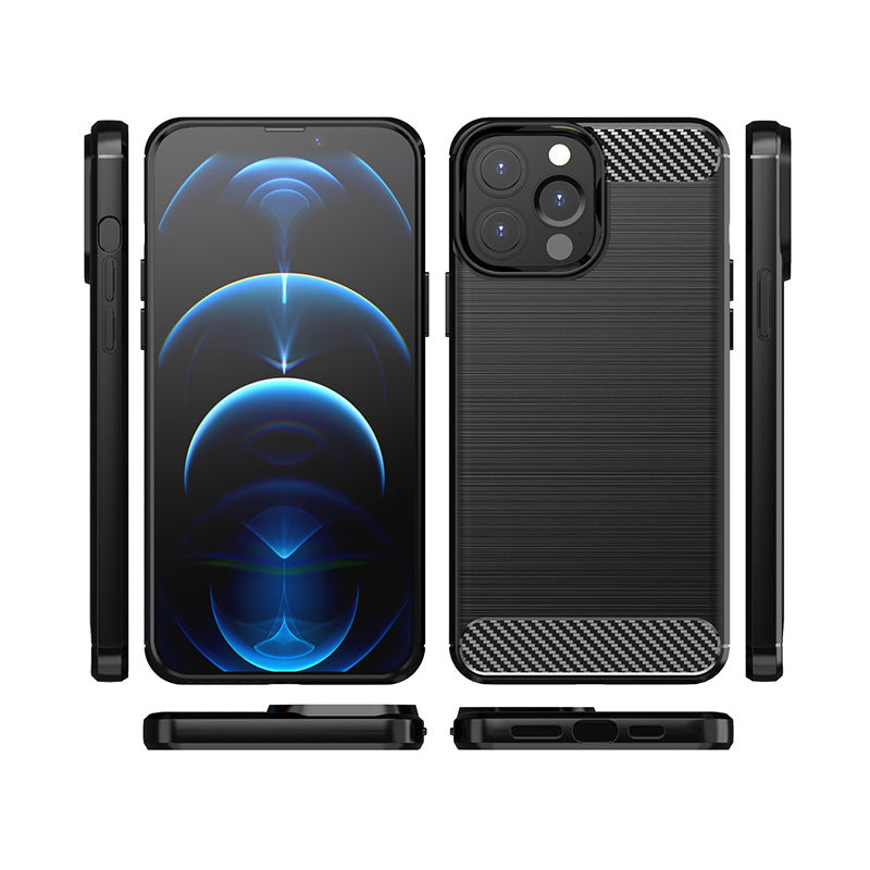 Black Brushed Metal Case (iPhone 13 Pro Max)