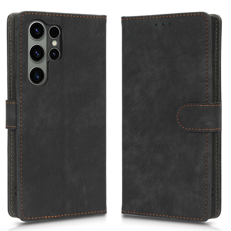 Black Wallet Case (Galaxy S25 Ultra)