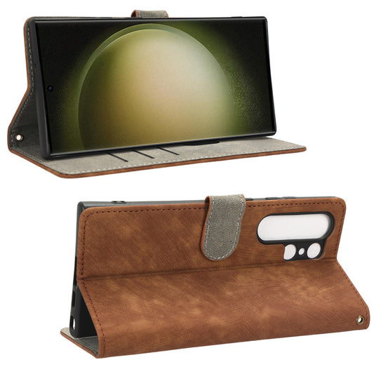Brown Wallet Case (Galaxy S25 Ultra)