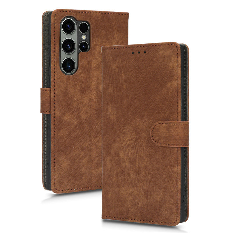 Brown Wallet Case (Galaxy S25 Ultra)