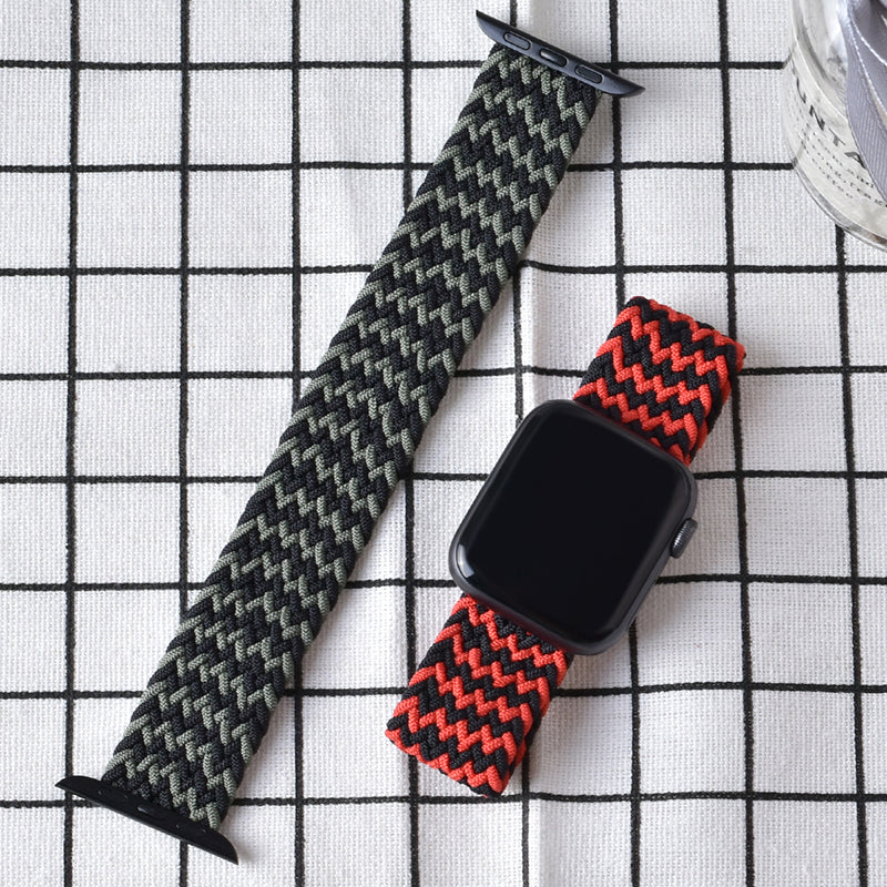 Navy & Pink Braided Apple Watch Strap (38mm-42mm)