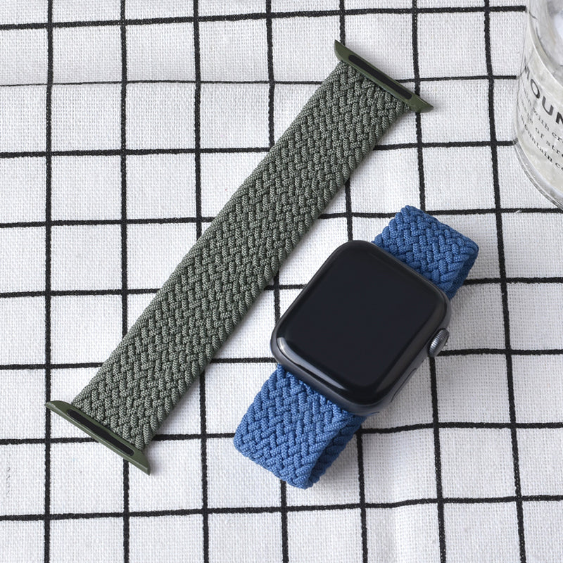 Navy & Pink Braided Apple Watch Strap (38mm-42mm)