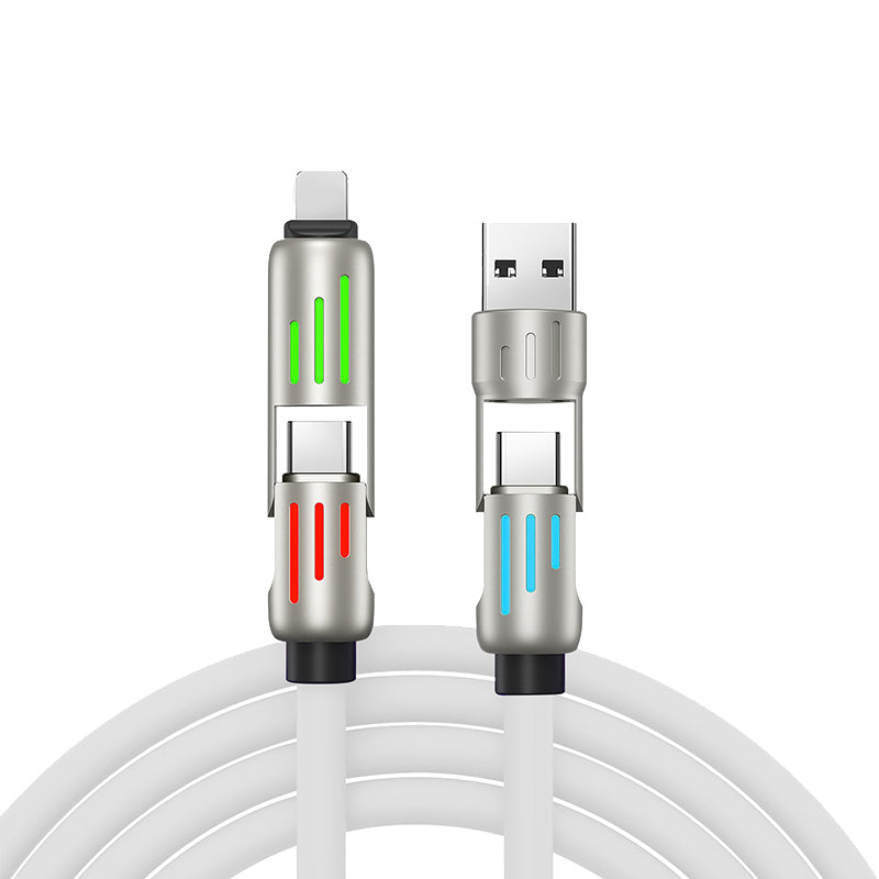 White Charging Cable Lighting/USB-C/USB-A
