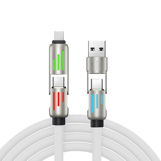 White Charging Cable Lighting/USB-C/USB-A