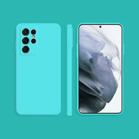 Matte Mint Blue Soft Case (Galaxy S22 Ultra)