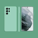 Matte Mint Blue Soft Case (Galaxy S22 Ultra)