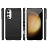 Navy Brushed Metal Case (Galaxy S24 FE)