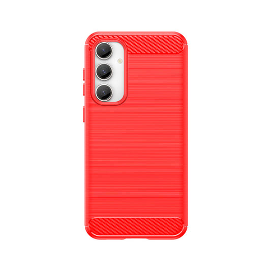 Red Brushed Metal Case (Galaxy S24 FE)