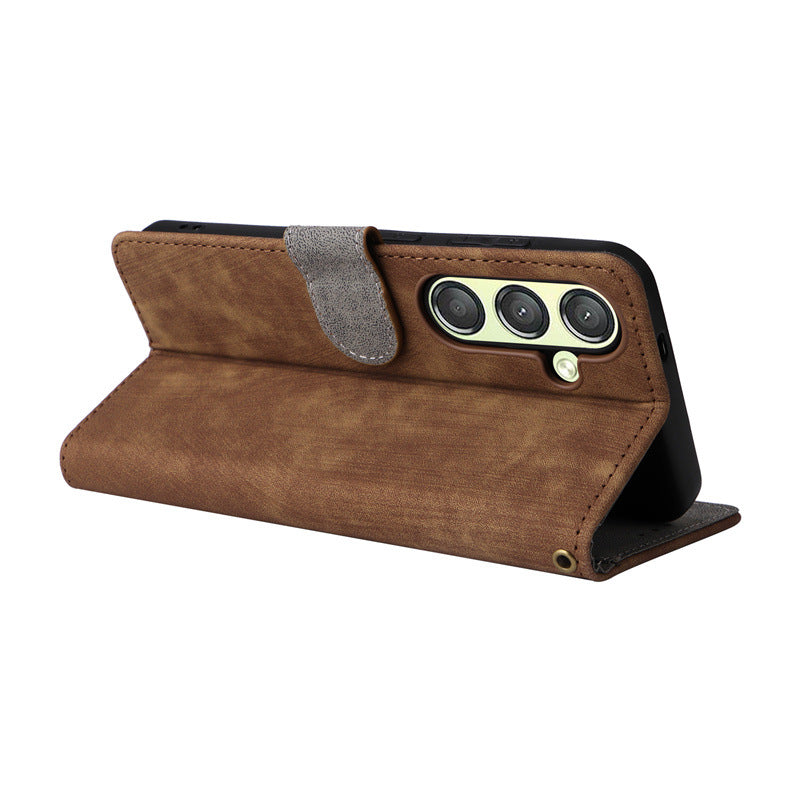 Brown Wallet Case (Galaxy S24+)