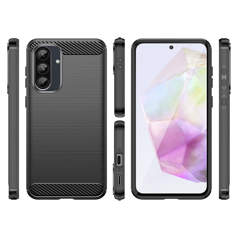 Navy Brushed Metal Case (Galaxy A36)