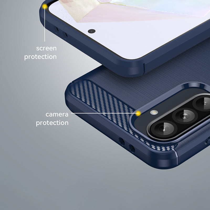 Navy Brushed Metal Case (Galaxy A56)