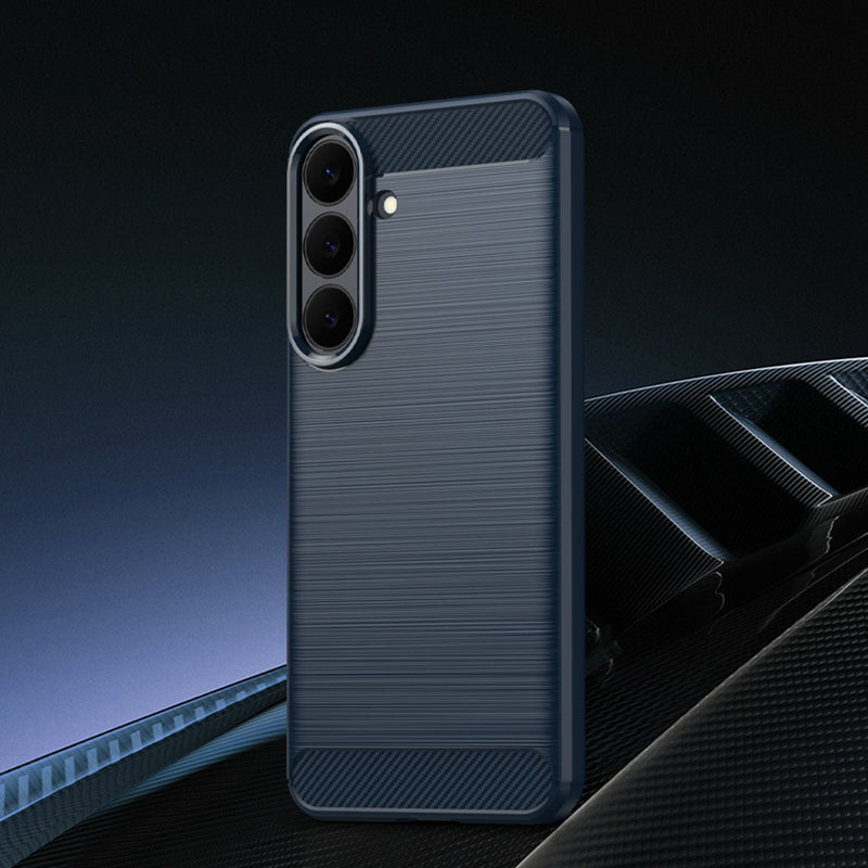 Navy Brushed Metal Case (Galaxy S26 FE)