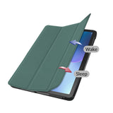 Forest Green Leather Folio Case (Galaxy Tab A9+ 11-inch)