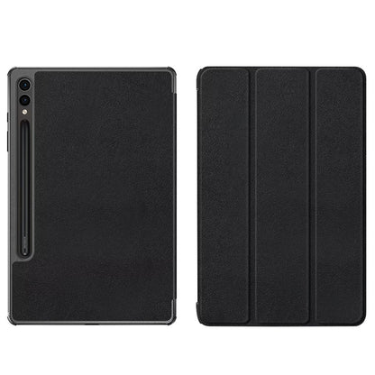 Black Leather Folio Case (Galaxy Tab S11)
